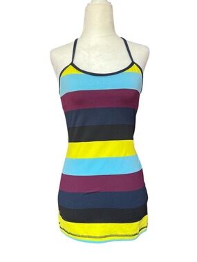 Lululemon Power Y Tank Top Split Pea Stripe